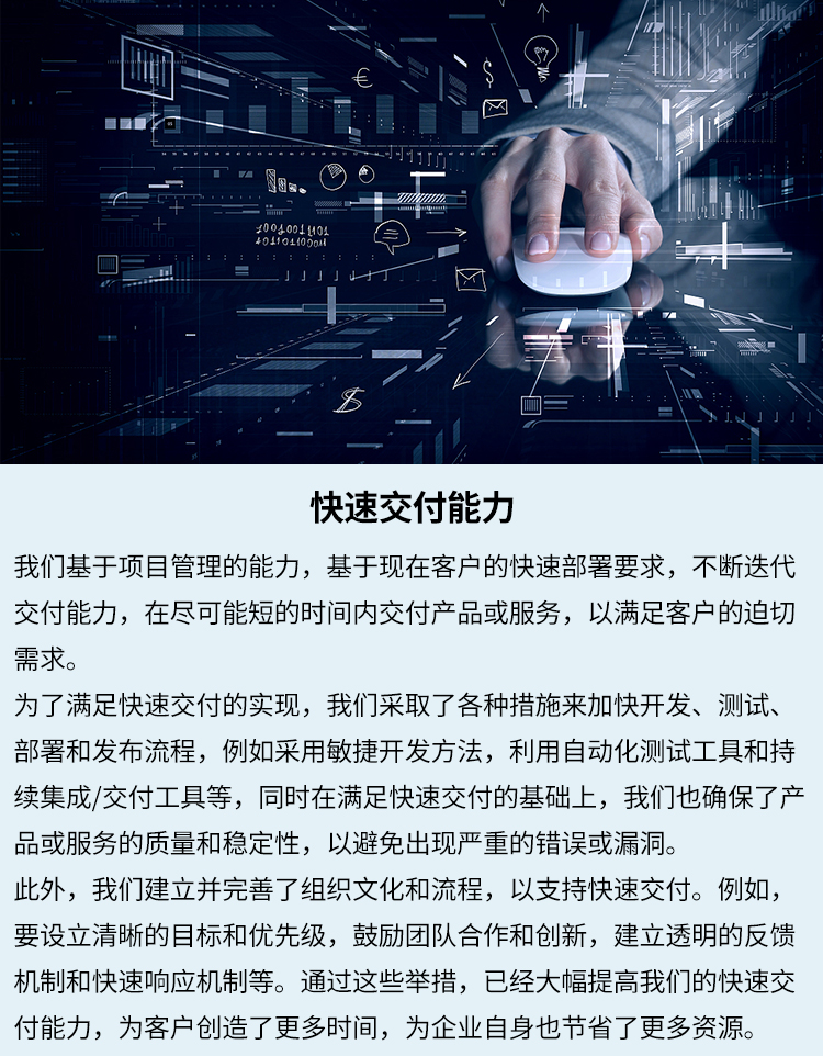快速交付能力