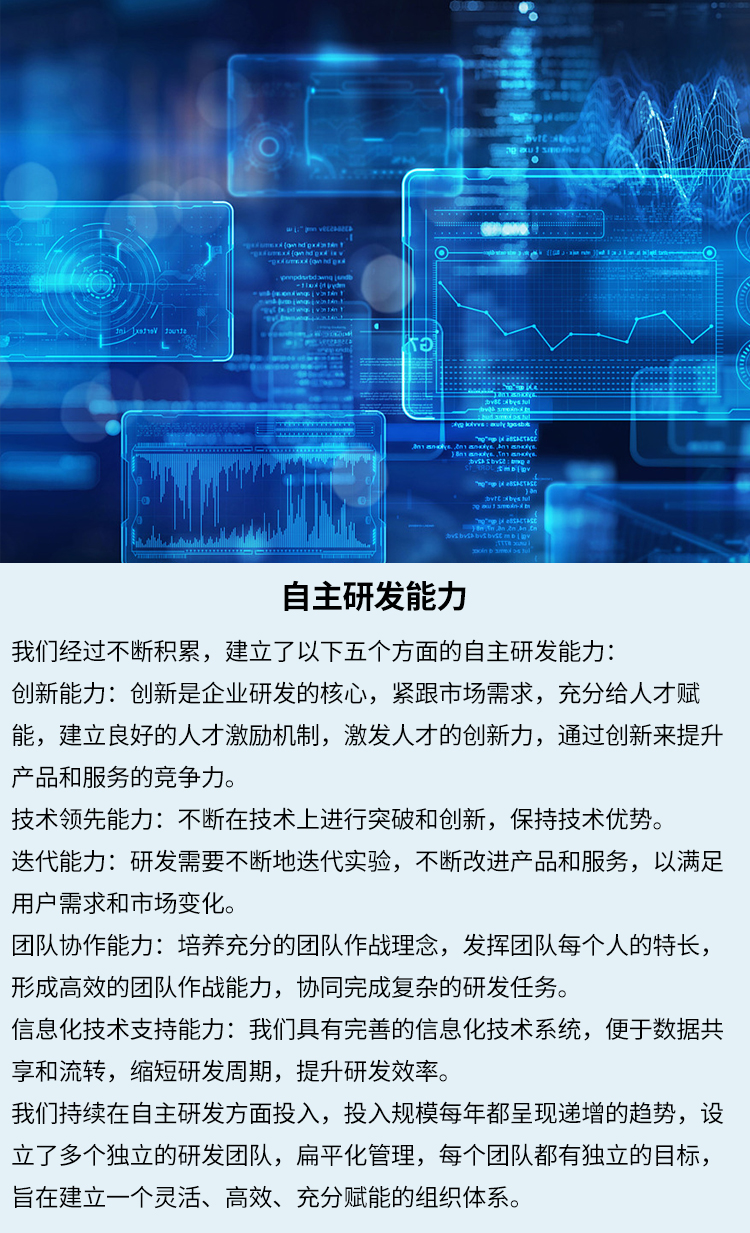 自主研发能力